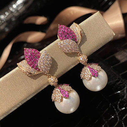 Luxury And Versatile Silver Needle Earrings