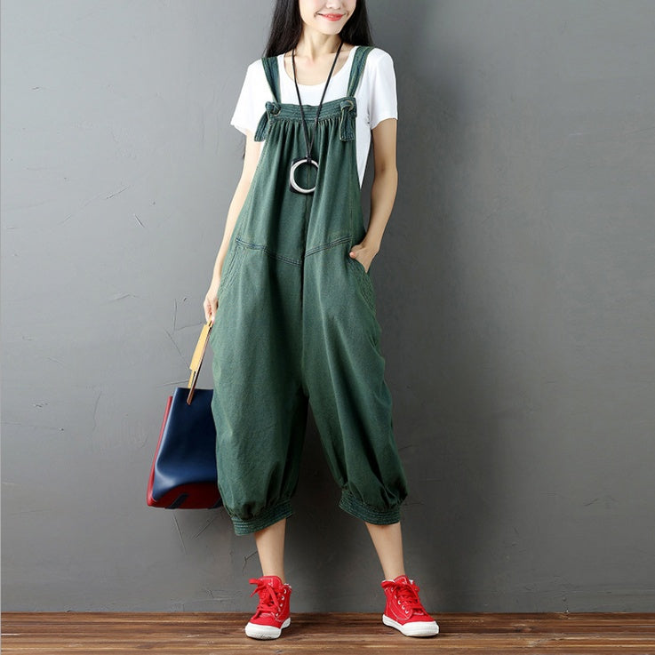 Women Casual Drop Crotch Jumpsuits