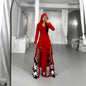 Long Sleeve Hooded Irregular Dress Women