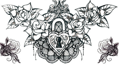 Supply new color tattoo stickers waterproof personality fashion chest stickers sternal stickers tattoo stickers tattoo