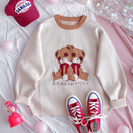 Lovely girl with big sweater