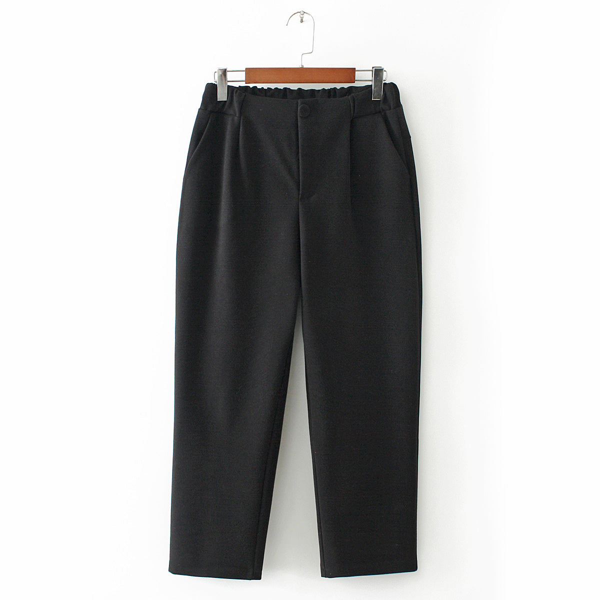 Cropped pants plus size woolen harem pants