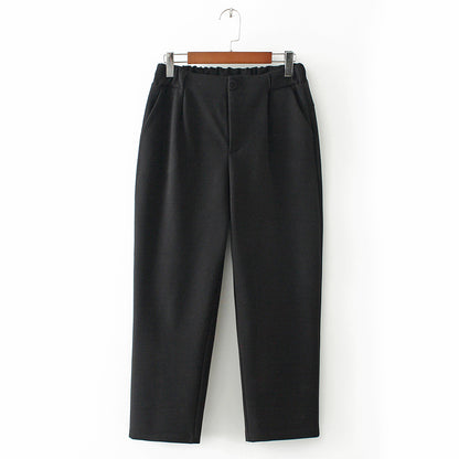 Cropped pants plus size woolen harem pants