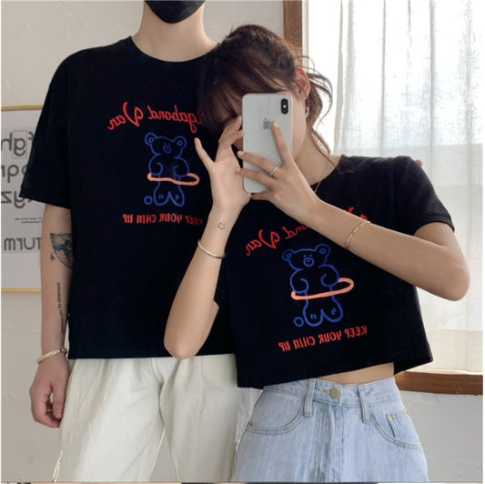 Couples wear bottoming shirt tops