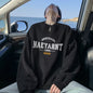 New Mens Loose Fitting Long Sleeve Crew Neck Top