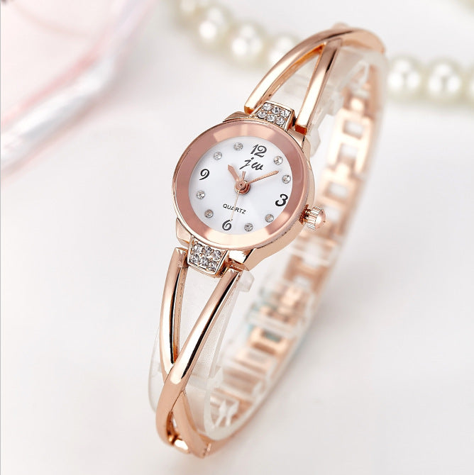 Women's steel belt student bracelet waterproof quartz electronic ladies fashion watch