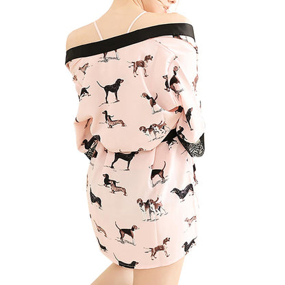 Sexy nightgown suit