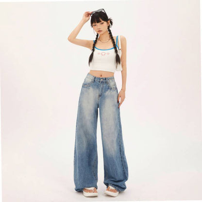 Fashionable All-match Straight Jeans For Women