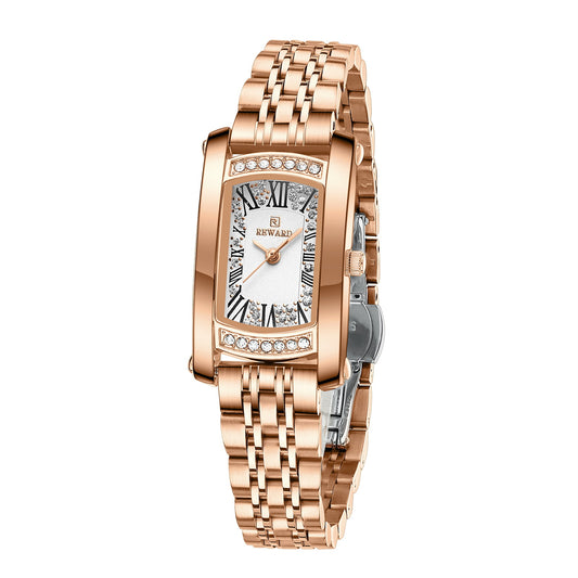 Affordable Luxury Fashion Waterproof Women's Square Quartz Wrist Watch