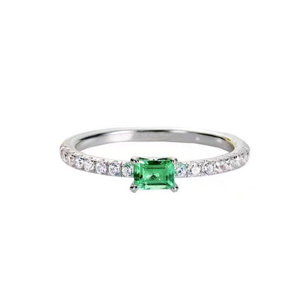 Ring Fine Row Diamond Mosang Diamond Small Group Light Luxury