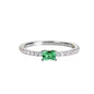 Ring Fine Row Diamond Mosang Diamond Small Group Light Luxury