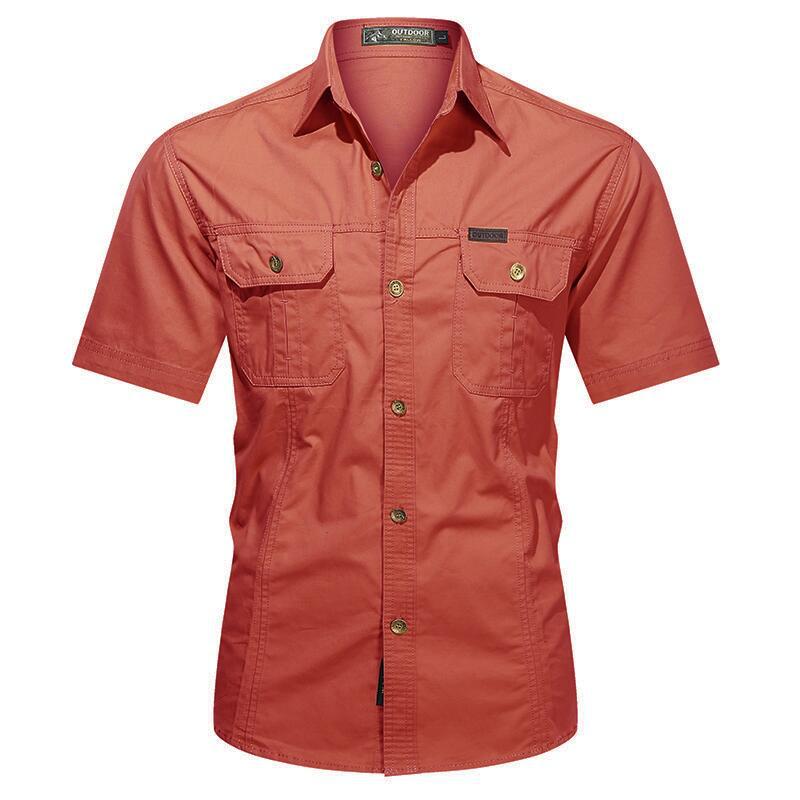 Summer Military Uniform Short-sleeved Shirt For Men