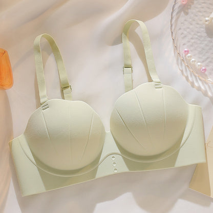 Glossy Shell Palm Cup Seamless Underwear For Women