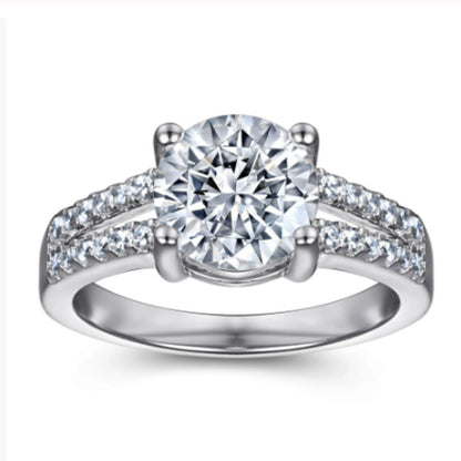 Tonglin 925 Silver Wedding Ring Simulated Wedding Trendsetter Fadeless