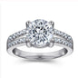 Tonglin 925 Silver Wedding Ring Simulated Wedding Trendsetter Fadeless
