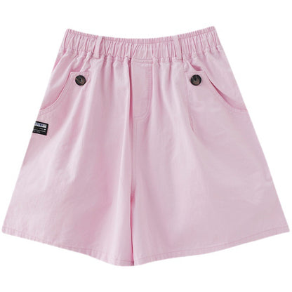 Plus Size Women's New Slim Wide-leg Shorts Women