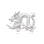 Retro Oil Dripping Cartoon Flying Dragon Shape Brooch For Men