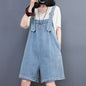 Large Size Women's New Fashion Denim Overalls Shorts Women