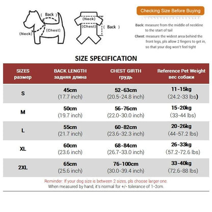 Winter Warm Thicken Waterproof Warm Dog Clothes For Small Medium Large Dogs Pet Dog Coat Greyhound Doberman Labrador Outfits