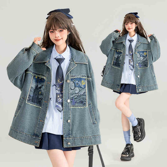Premium Embroidered Cowboy Coat For Women