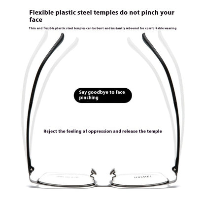 Ultra-light Titanium Frame Plastic Steel Leg Glasses