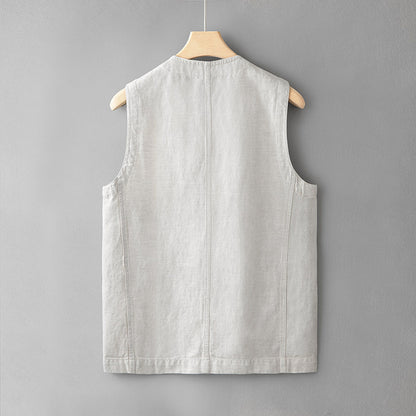 Fashion Personality New Linen Vest For Men