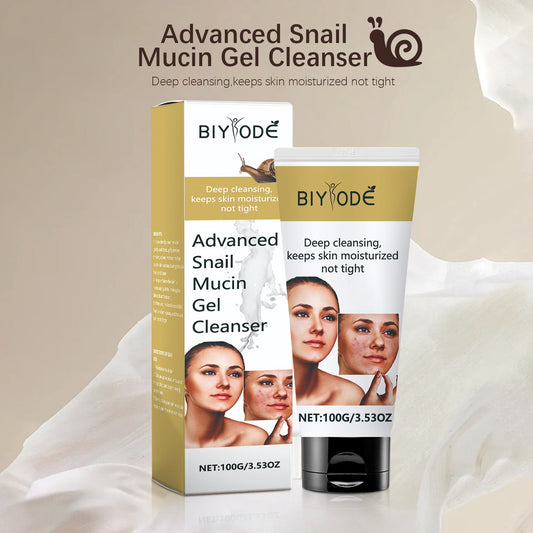 Private Label Korean Skincare Face Wash Hydrating Smoothing Facial Cleanser Advanced Snail Mucin Gel Cleanser