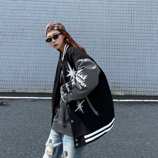 Original Retro PU Leather High Street Jacket For Men And Women