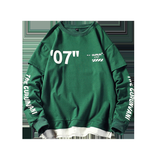 Men's casual fake two sweaters