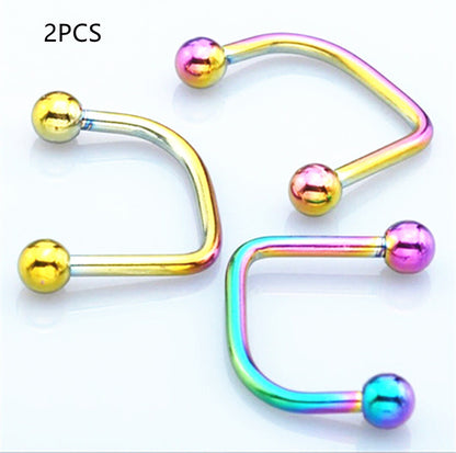 Body Piercing Jewelry 316 Medical Stainless Steel Lip Nail