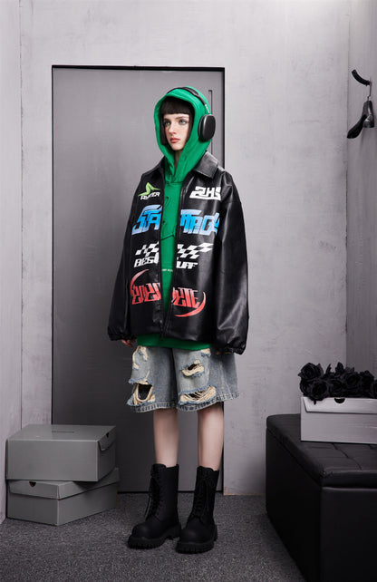 American Retro Loose Couple Baseball Uniform Coat For Men