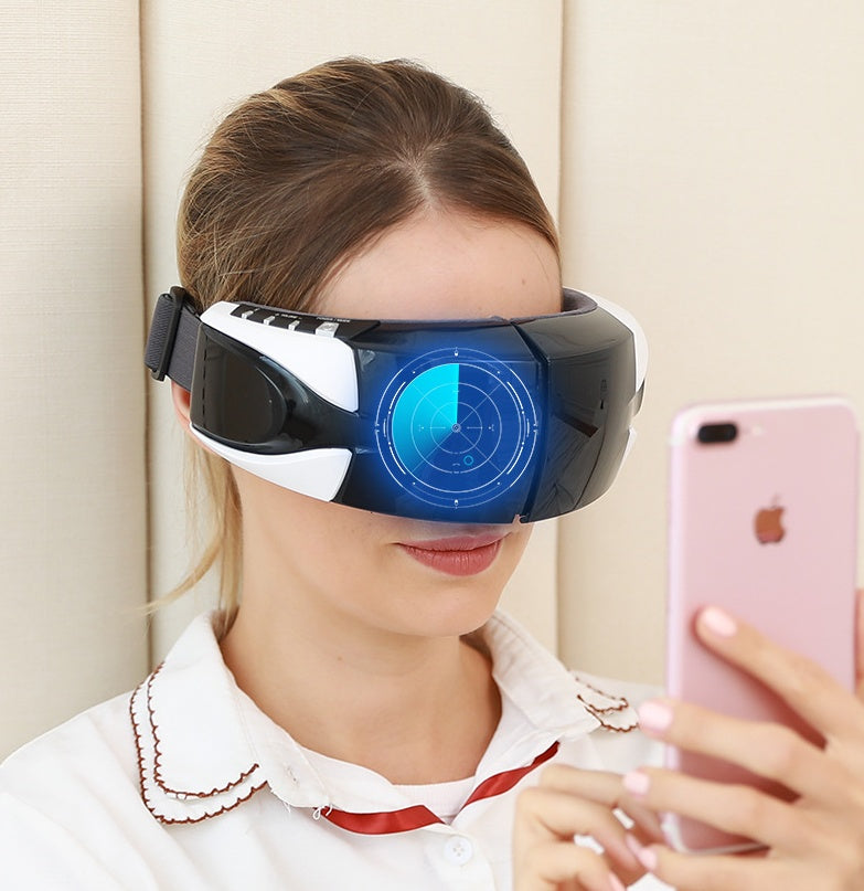 Eye massage heating instrument