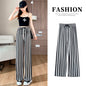 Draping Mopping Pants Straight Ink Painting Dye Pants For Women