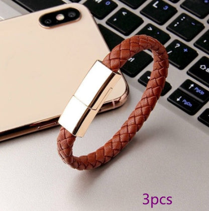 New Bracelet Charger USB Charging Cable Data Charging Cord For IPhone & Android  USB C Cable For Phone Micro Cable