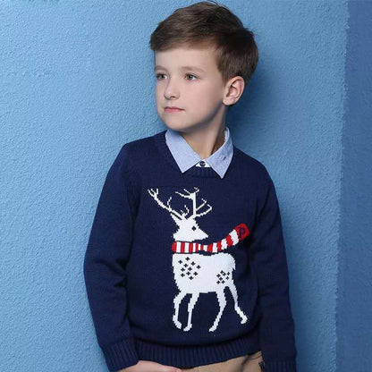 Children's knitwear base sweater