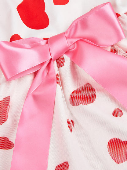 Pet Dog Cat Valentine's Day Love Full Printed Printed Dress