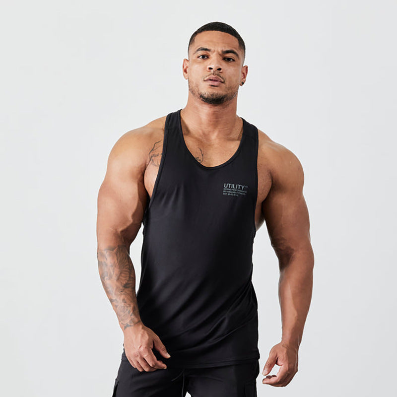 Men's Printed T-shirt Breathable Loose Tank Top