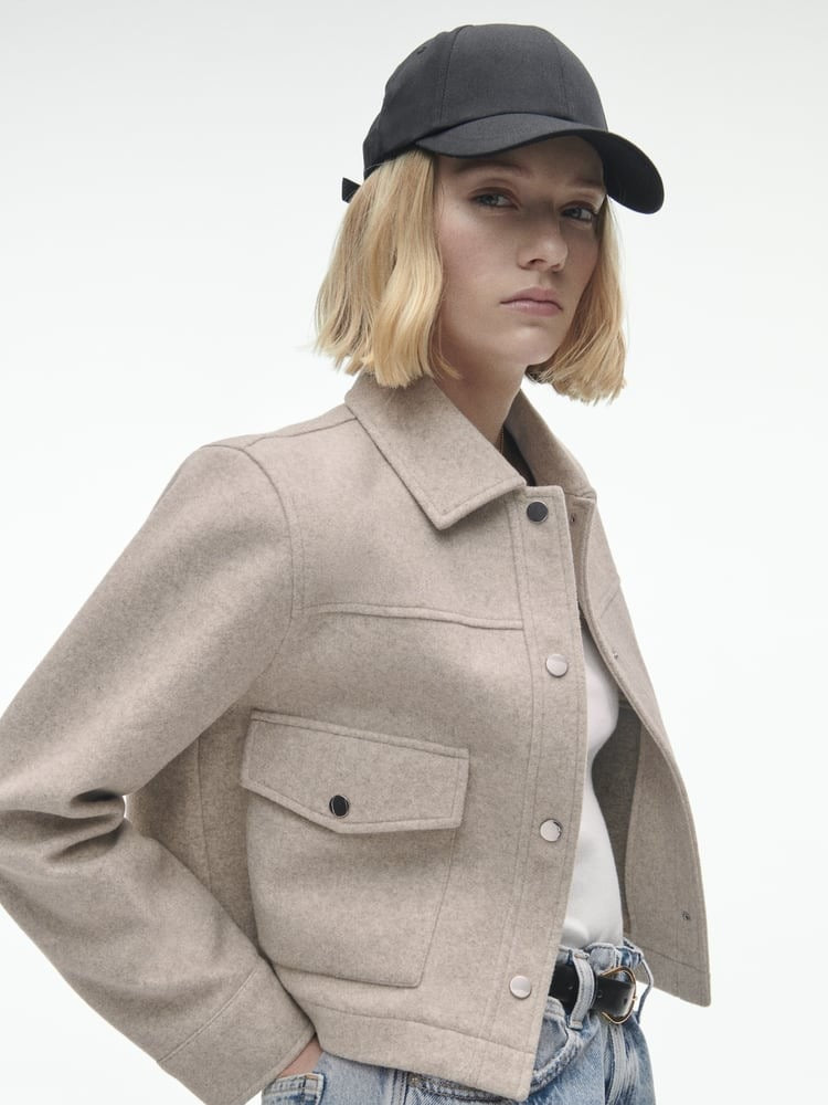 All-matching Turn-down Collar Long Sleeve Soft Blazer Jacket