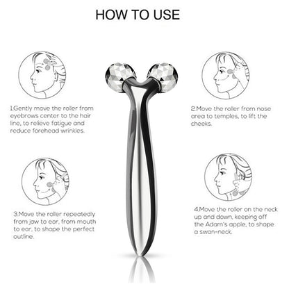 Facial Roller Massage Y Shape Wrinkle Remover Face-lift