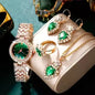 Watch Colorful Crystals Quartz Jewelry Suit
