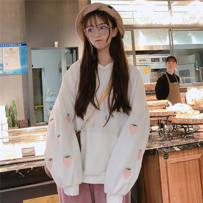 Strawberry plus velvet sweatshirt