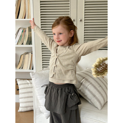 Fashion Girls Knitwear Cotton Innerwear T-shirt