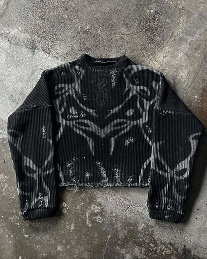 Ripped Street Tide European And American Men's And Women's Sweaters
