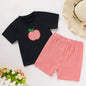 Toddler Baby Boy Back To School Outfit Summer Applique T-Shirt & Red Gingham Shorts Set