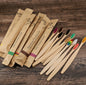 10Pcs Colorful Toothbrush Natural Bamboo Tooth Brush Set Soft Bristle Charcoal Teeth Eco Bamboo Toothbrushes Dental Oral Care