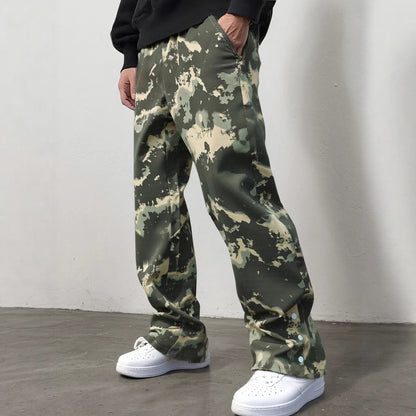 Mens Camo Sweatpants In A Casual Street Style