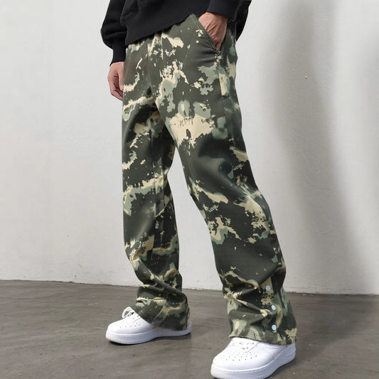 Mens Camo Sweatpants In A Casual Street Style