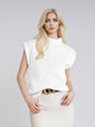 European And American Style Women Turtleneck Vest Sweater