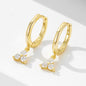 S925 Sterling Silver Instagram-Style Light Luxury Versatile Hoop Earrings
