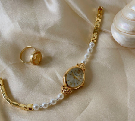 Light Luxury Pearl Bracelet Watch Women's Art Niche High-grade Simple